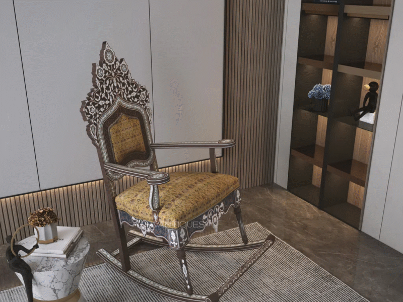 Hazzaz Antique Wooden Rocking Chair
