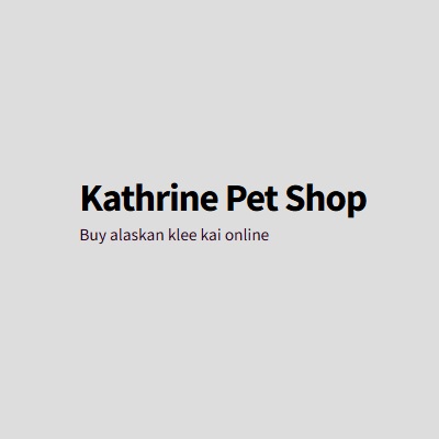 Kathrine Pet Shop