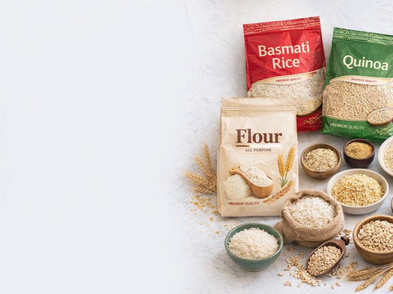 Essential Grocery Items Indian Kitchen