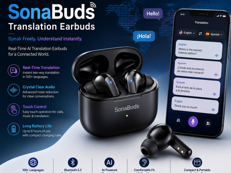 SonaBuds Translation Earbuds